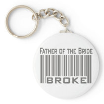 Father of the Bride Broke Keychain