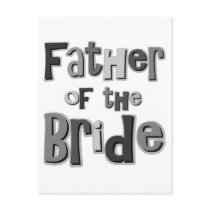 Father of the Bride Grey Post Cards