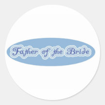 Father of the Bride Round Sticker