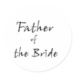 father of the bride stickers