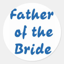 Father of the Bride Stickers