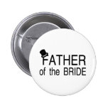 Father Of The Bride Top Hat Buttons