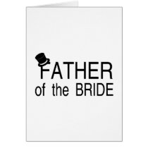 Father Of The Bride Top Hat Cards