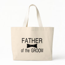 Father Of The Groom Bowtie Canvas Bag
