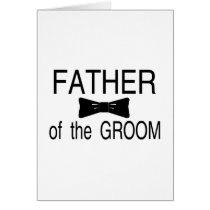 Father Of The Groom Bowtie Cards