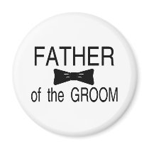 Father Of The Groom Bowtie Fridge Magnet