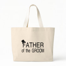 Father Of The Groom Top Hat Canvas Bag