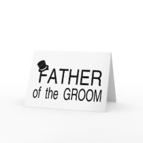 Father Of The Groom Top Hat Greeting Card