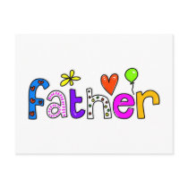 father postcards