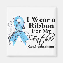 Father Prostate Cancer Ribbon Fridge Magnet