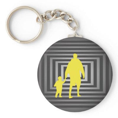 Father With Son Keychain by greenapple63