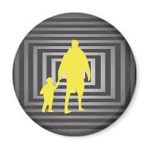 Father With Son Refrigerator Magnet