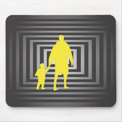 Father With Son Mouse Pad by greenapple63