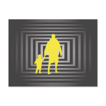 Father With Son Post Card