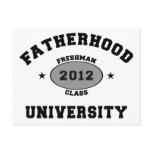 Fatherhood 2012 University Freshman postcards