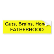 FATHERHOOD Bumper Sticker bumper stickers