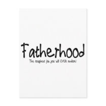 Fatherhood: the toughest job you'll ever endure postcards
