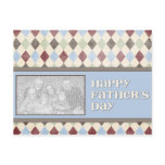 Fathers Day ADD YOUR PHOTO Argyle Post Card