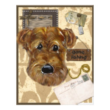 FATHER'S DAY AIREDALE CUSTOM LETTERHEAD