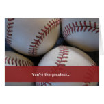 Father's Day, Baseball Greeting Card