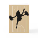 Father's Day Basketball Cheerleader Card