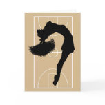 Father's Day Basketball Cheerleader Card