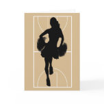 Father's Day Basketball Cheerleader Card