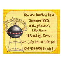 Father's Day  BBQ invitation Family reunion