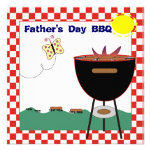 Father's Day BBQ Party Invitation