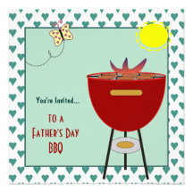 Father's Day BBQ Party Invitation
