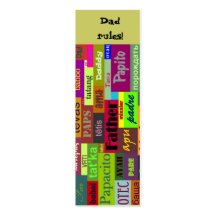 Father's Day Bookmark Business Card