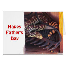 Father's Day - Bull Snake Greeting Cards