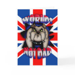 Father's Day Card Dad, with British Bulldog and UK