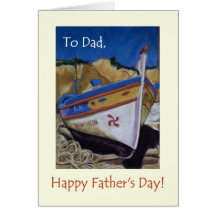 Father's Day Card for Dad - Fishing Boat