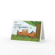 Father's Day card for Twin Dad - Best Twin Daddy
