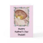 Father's Day Card from Baby - pink