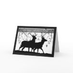 Father's Day card, with Deer Silhouette