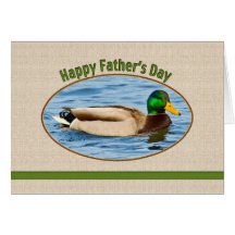 Father's Day Card with Duck