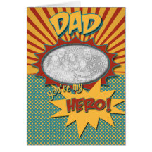 Father's Day Comic Book Hero DAD Card