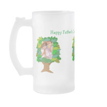 Fathers Day Customizable Photo Beer Mug Template
