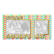 Fathers Day Cut Out ADD YOUR PHOTO Fish Photo Card