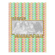 Fathers Day Cut Out ADD YOUR PHOTO Fish Postcard