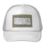 Fathers Day Cut Out ADD YOUR PHOTO Hero Badge Hat