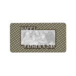 Fathers Day Cut Out ADD YOUR PHOTO Hero Badge Labels