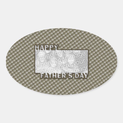 Fathers Day Cut Out ADD YOUR PHOTO Hero Badge Sticker