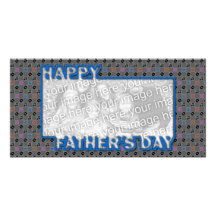 Fathers Day Cut Out ADD YOUR PHOTO Music Personalized Photo Card