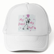 Father's Day Dad My Hero Hat From Daughter