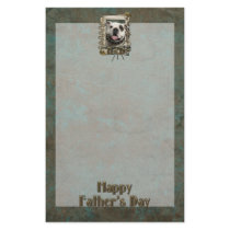 Fathers Day DAD - Stone Paws - Bulldog