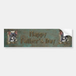 Fathers Day DAD- Stone Paws - Chihuahua - Isabella Bumper Stickers