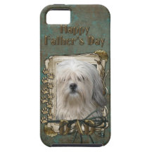 Fathers Day DAD - Stone Paws - Lowchen